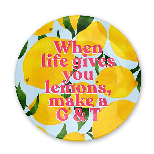When Life Gives You Lemons Plate Quirky tableware Fawn  Thistle –  fawnandthistletrade