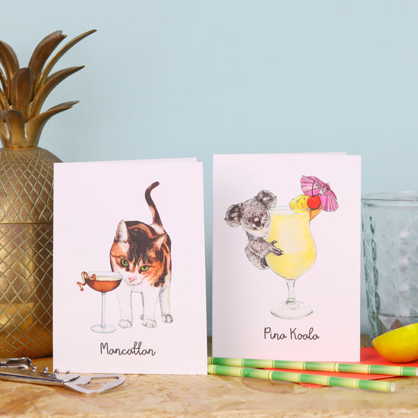 Cocktail Animal Cards