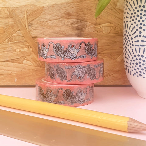 Prowling Leopard Washi Tape - Pack Of 3