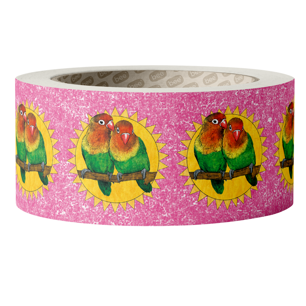 Lovebirds washi tape | Fawn & Thistle| Bird Stationery