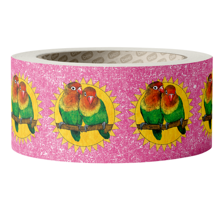 Lovebirds washi tape | Fawn & Thistle| Bird Stationery