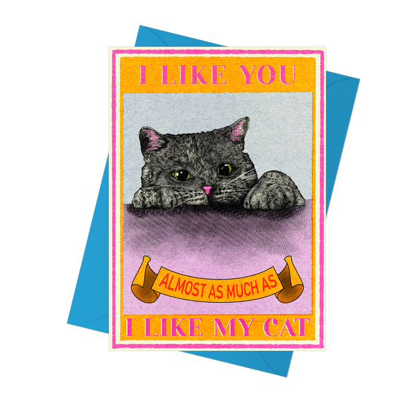 I Like You Cat Card by Fawn & Thistle