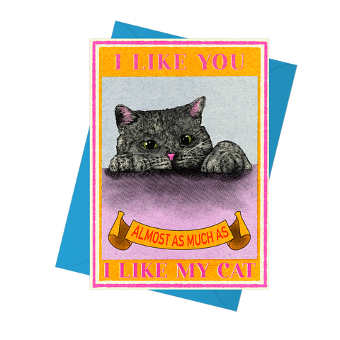 I Like You Cat Card by Fawn & Thistle