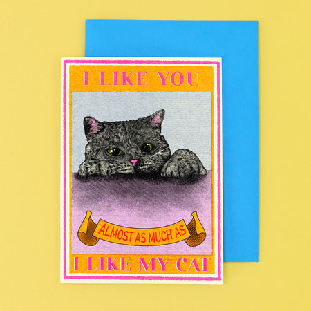 I Like You Cat Card by Fawn & Thistle