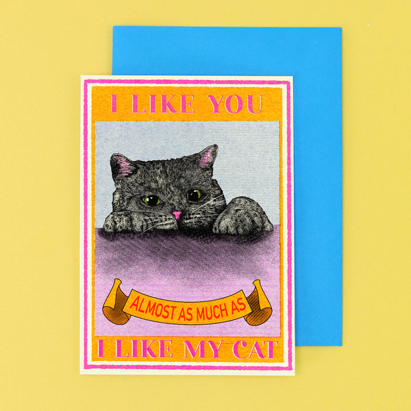 I Like You Cat Card by Fawn & Thistle