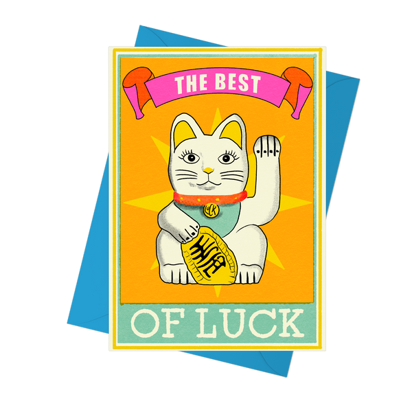 The Best Of Luck Cat Greeting Card - Pack of 6