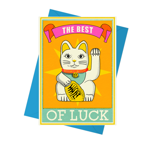 The Best Of Luck Cat Greeting Card - Pack of 6