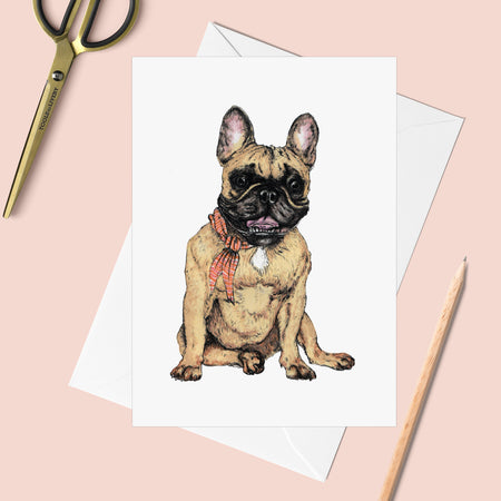 Dogs: French Bulldog Greeting Card - Pack of 6