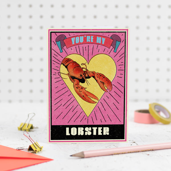 Matchbox You're My Lobster Greeting Card - Pack of 6