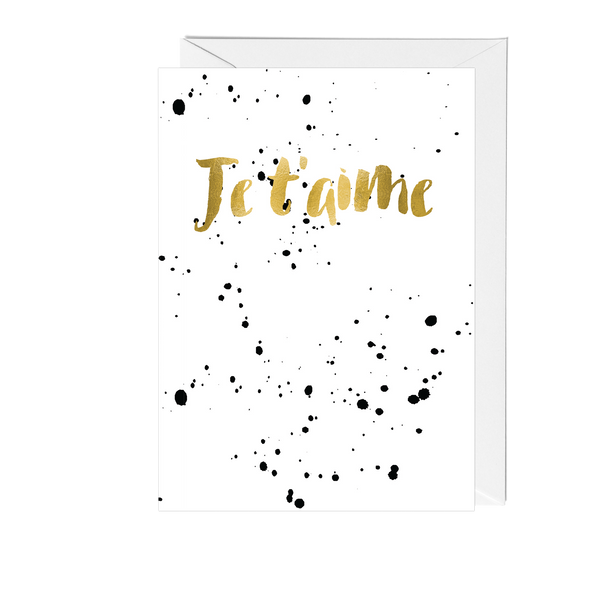 Je T'aime Greeting Card - Pack of 6