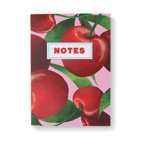 Bubblegum Cherry Bullet Grid Notebook - Pack of 6