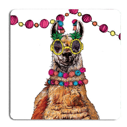 Party Llama Drinks Coaster - Pack of 5