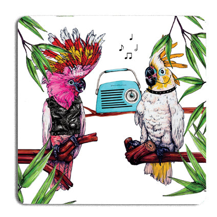 Party Cockatoo Drinks Coaster - Pack of 5