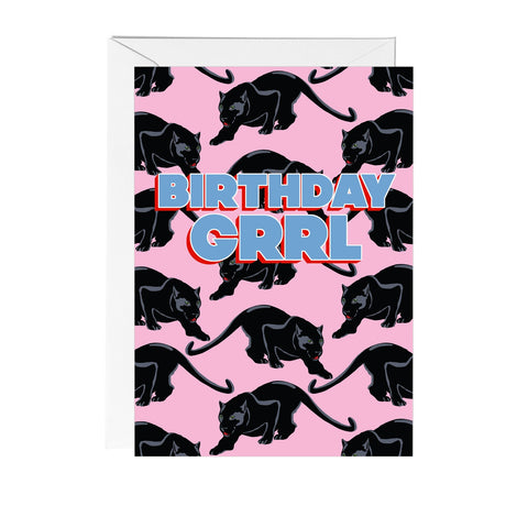 Birthday Grrl card by Fawn & Thistle