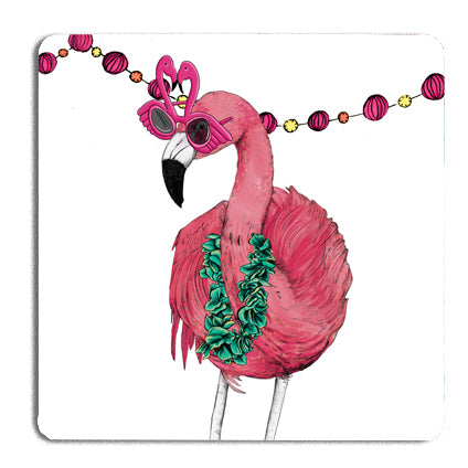 Party Flamingo Drinks Coaster - Pack of 5