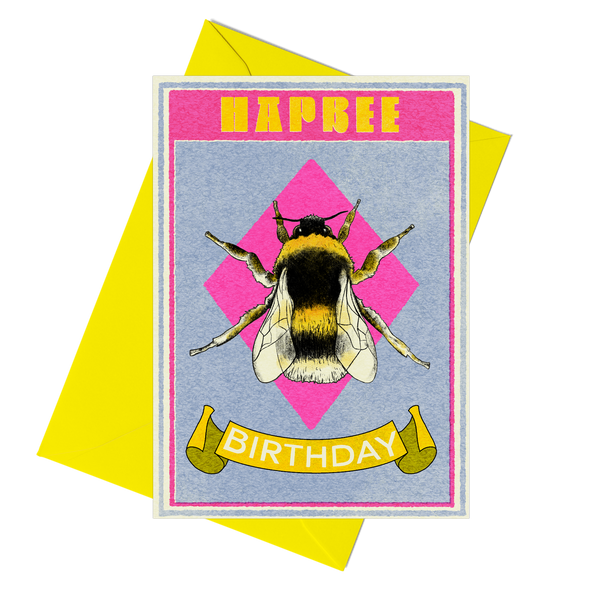 Matchbox Hapbee Birthday Bee Greeting Card - Pack of 6