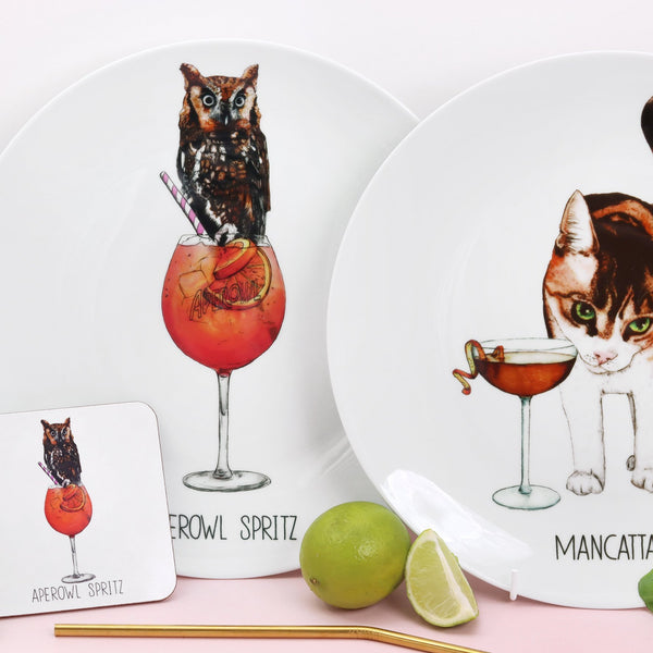 Aperowl Spritz 10" Plate - Fawn and Thistle