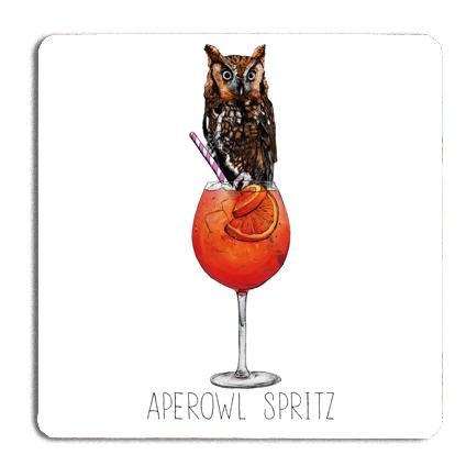 Aperowl Spritz Drinks Coaster - Fawn and Thistle