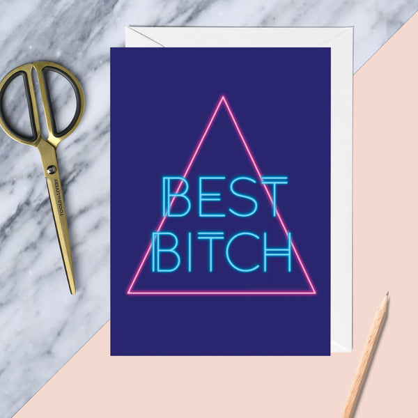 Best Bitch Greeting Card - Fawn and Thistle