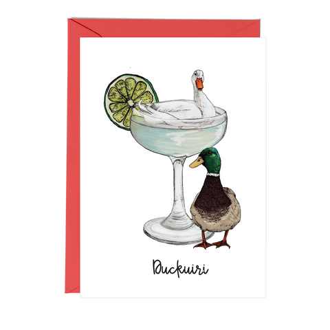 Duckuiri Cocktail Greeting Card - Fawn and Thistle