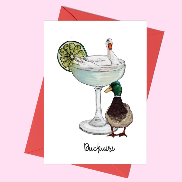 Duckuiri Cocktail Greeting Card - Fawn and Thistle