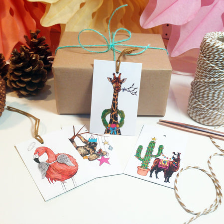 Festive Fiesta Christmas Gift Tags - Fawn and Thistle