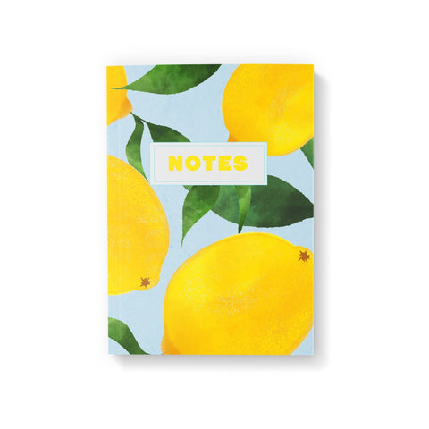 Lemon Plain Page Notebook - Fawn and Thistle