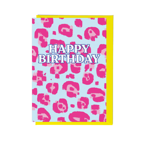 Leopard Print Birthday Card - Fawn and Thistle
