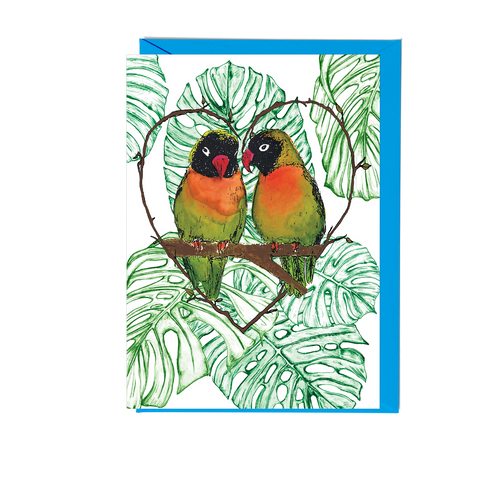 Love Birds Greeting Card - Fawn and Thistle