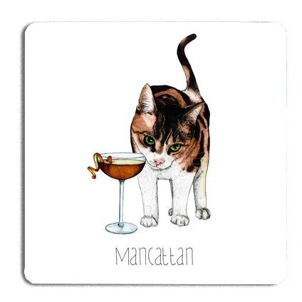 Mancattan Drinks Coaster - Fawn and Thistle