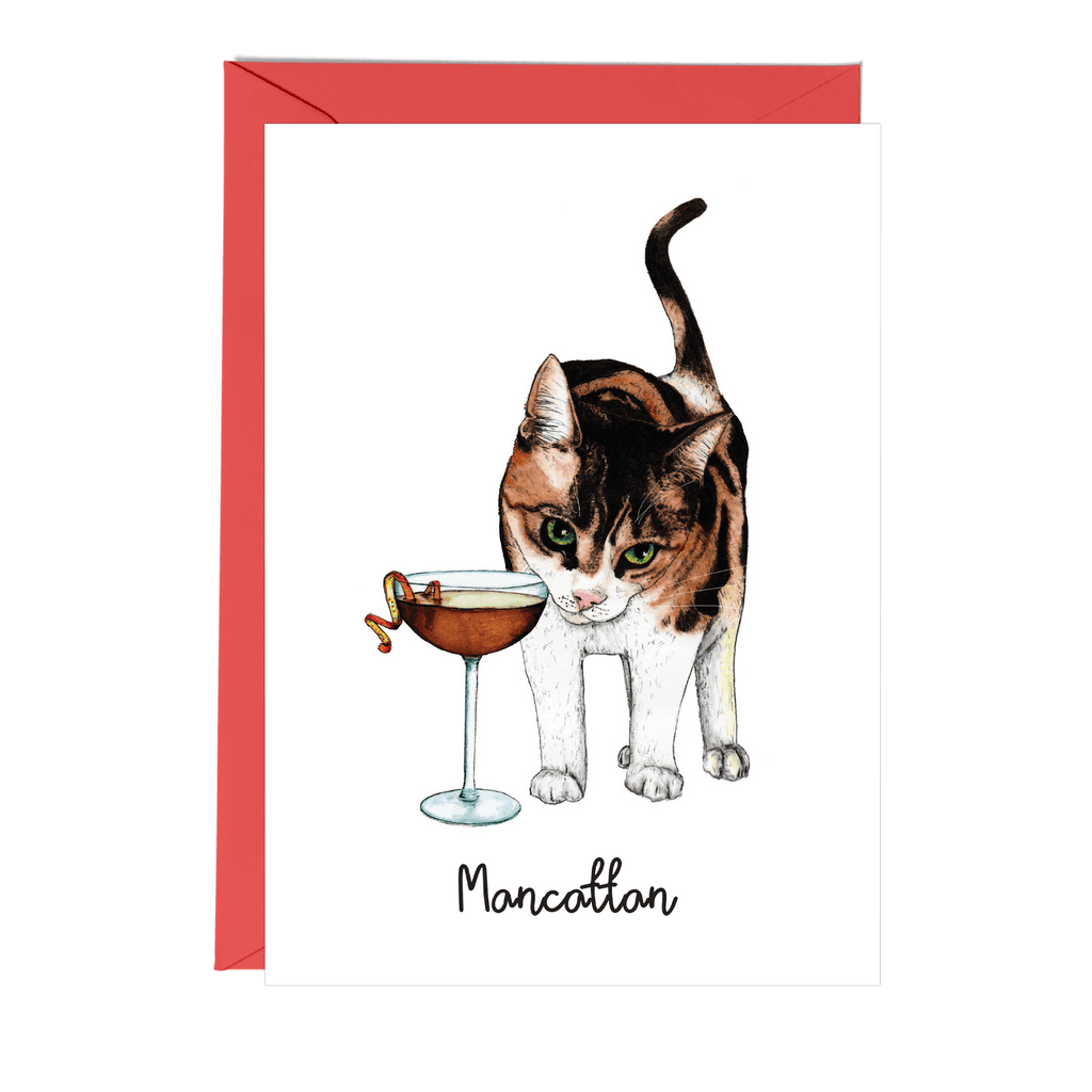 Mancattan Greeting Card - Fawn and Thistle