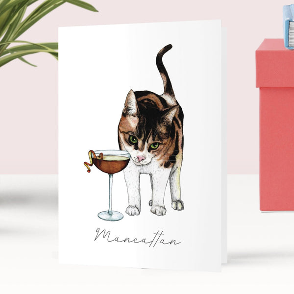 Mancattan Greeting Card - Fawn and Thistle