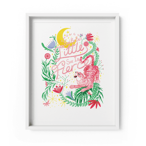 'Though She Be But Little She Is Fierce' Art Print - Fawn and Thistle