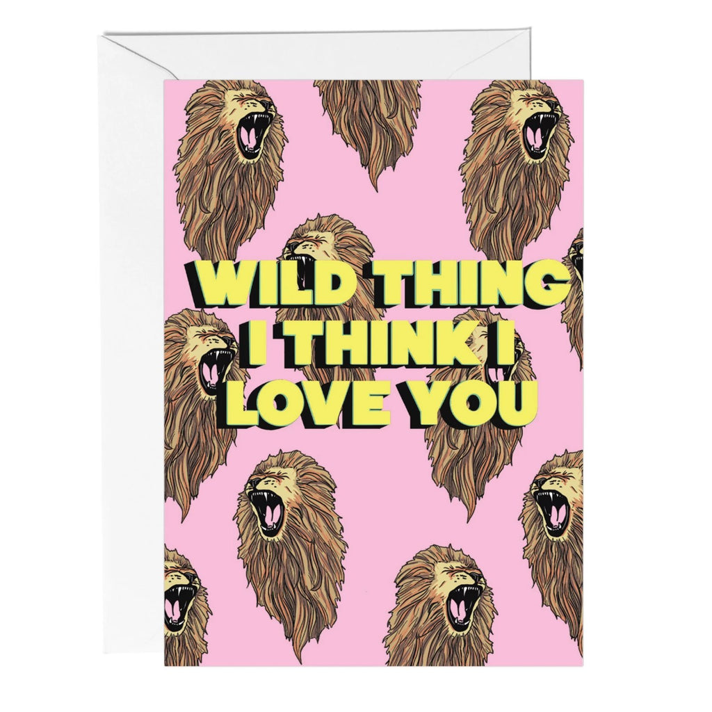 Wild Thing I Love You Greetings Card - Fawn and Thistle